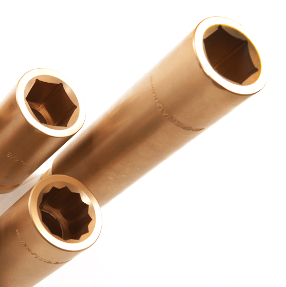 #5 spline x 3-3/8", 6-point impact-socket, SuperDEEP® , natural finish